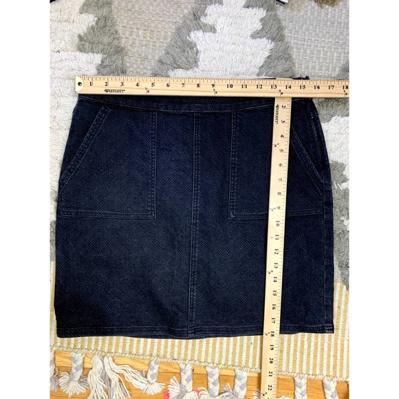 Prana Denim Kara Mini Jean Skirt Pebble Gray 6 S Small - Picture 9 of 9